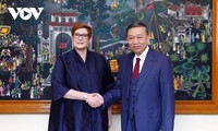 Polizeiminister To Lam trifft Australiens Außenministerin Marise Payne