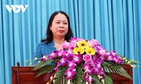 Vizestaatspräsidentin Vo Thi Anh Xuan trifft Wähler in An Giang
