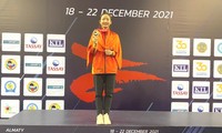 Karate-Kämpferin Hoang Thi My Tam gewinnt Goldmedaille bei Karate-Asienmeisterschaft 2021