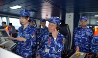 Abschluss der gemeinsamen Patrouille der Seepolizisten Vietnams und Chinas