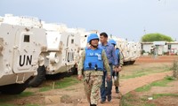 Vietnams Kampfingenieurtruppe Nr.1 in Abyei führt Feldstudie durch