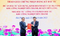 Hai Phong: Industriezone Tien Thanh mit Investitionskapital von mehr als 187 Millionen Euro wird gebaut