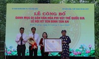 Ky Yen-Fest im Gemeindehaus Tan An in der Provinz Binh Duong als nationales immaterielles Kulturerbe anerkannt
