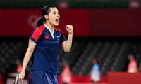 Vietnamesische Badmintonspielerin Nguyen Thuy Linh kommt ins Viertelfinale beim Belgian International