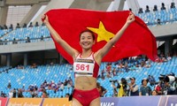Nach SEA Games 32 bereitet sich Leichtathletin Nguyen Thi Oanh auf Leichtathletik-Wettbewerb in Taipeh (China) vor