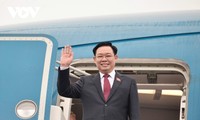 Parlamentspräsident Vuong Dinh Hue besucht China