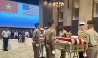 Zeremonie zur Heimkehr sterblicher Überreste der US-Soldaten