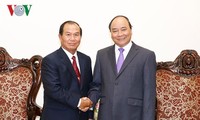 越南政府总理会见老挝司法部长塞西