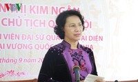 越南国会主席阮氏金银开始对缅甸进行正式访问