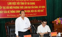 越南政府副总理张和平与河江省政府领导人举行工作座谈