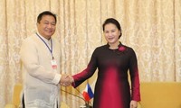 阮氏金银会见东帝汶国民议会议长和菲律宾众议长