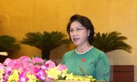 越南国会主席阮氏金银会见槟椥省英雄母亲代表团