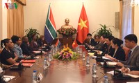 越南政府副总理兼外长范平明与南非外交部长马莎巴尼举行会谈