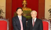 Der KPV-Generalsekretär empfängt den chinesischen Polizeiminister Meng Jianzhu 