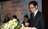 Pressekonferenz über EU-ASEAN-Handelsgipfel in Hanoi