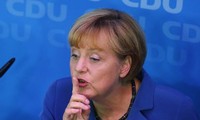 Deutsche Bundestagwahl: die Union der CDU und CSU liegt vorne