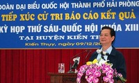 Premierminister Nguyen Tan Dung trifft Wähler in Hai Phong