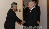 KPV-Generalsekretär Nguyen Phu Trong trifft Präsident von Nikkei
