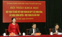 Vaterländische Front Vietnams trägt zum Aufbau der Partei und der Behörden bei