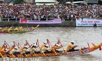 Das Ngo-Bootsrennen der Khmer in Soc Trang