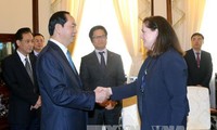 Staatspräsident empfängt Präsidentin des Nationalen Zentrums für APEC der USA