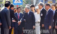 Japans Kaiser und Kaiserin bedanken sich bei Bewohnern in Hue für ihren Empfang