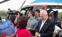 Israels Präsident besucht die Halong-Bucht