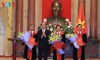 Staatspräsident Tran Dai Quang ernennt Richter des Obersten Gerichtshofes