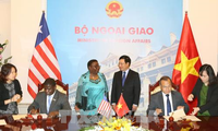 Außenminister Pham Binh Minh führt Gespräch mit Liberias Außenministerin Marjon Vashti Kamara