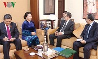 Parlamentspräsidentin Nguyen Thi Kim Ngan trifft Premierminister Marokkos Saadeddine Othmani