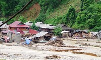 Folgen des Taifuns und der Fluten beseitigen