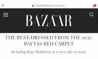 Mode des Modedesigners Tran Hung bei BAFTA wird von internationalen Medien gelobt