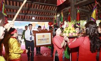 Vinh Phuc empfängt Urkunde zur Anerkennung der Tempel in Huong Canh als nationale Sondergedenkstätte