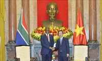 Staatspräsident Vo Van Thuong trifft Südafrikas Vizepräsident Paul Mashatile