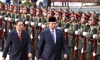 Presiden Indonesia melakukan kunjungan resmi di Laos