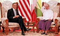 Presiden Amerikat Serikat Barack Obama mengakhiri kunjungan di Myanmar