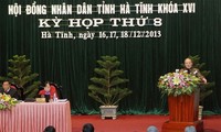 Ketua MN Vietnam, Nguyen Sinh Hung menghadiri Persidangan ke-8, Dewan Rakyat provinsi Ha Tinh