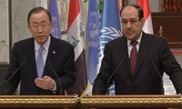 Sekjen PBB, Ban Ki-moon mengunjungi Irak