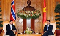 PM Vietnam, Nguyen Tan Dung menerima Putra Mahkota Norwegia, Haakon Magnus