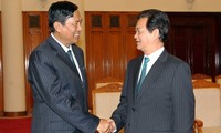 PM Vietnam, Nguyen Tan Dung menerima Menteri Industri Myanmar