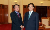 PM Vietnam, Nguyen Tan Dung menerima Ketua Kantor Berita Yonhap (Republik Korea)