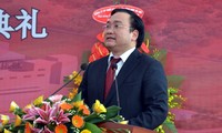 Deputi PM Vietnam, Hoang Trung Hai menghadiri acara mengawali pembangunan Pabrik termolistrik Thang Long, provinsi Quang Ninh