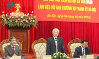 Sekjen KS PKV, Nguyen Phu Trong: Organisasi Partai kota Hanoi perlu menjadi keladan dan menjadi cermin untuk seluruh negeri