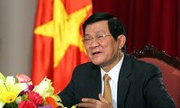 Presiden Vietnam, Truong Tan Sang menegaskan akan menciptakan semua syarat bagi para Dubes menyelesaikan tugas di Vietnam