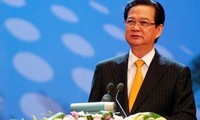 PM Vietnam, Nguyen Tan Dung mengakhiri kunjungan hadir pada Konferensi tingkat tinggi ke-5 Kerjasama Sub-Kawasan sungai Mekong yang diperluas