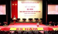 Pemimpin banyak negara di dunia mengirim tilgram ucapan selamat sehubungan dengan peringatan ultah ke-85 Berdirinya Partai Komunis Vietnam