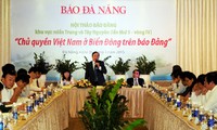 Lokakarya “Kedaulatan Vietnam di Laut Timur di Koran Partai”