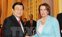 Presiden Truong Tan Sang menerima delegasi pimpinan faksi minoritas di Parlemen AS