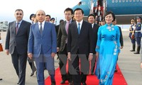 Presiden Vietnam, Truong Tan Sang memulai kunjungan resmi di Azerbaijan