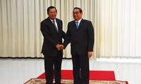 Para pemimpin Kamboja menerima delegasi tingkat tinggi Partai Komunis Vietnam